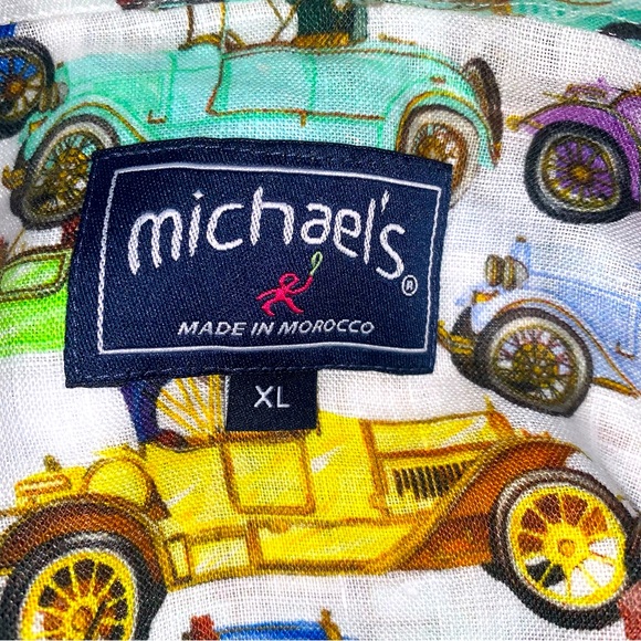 Michael’s Men’s 100% Linen Casual Button Down Long Sleeve Shirt. NWT. - Picture 15 of 16